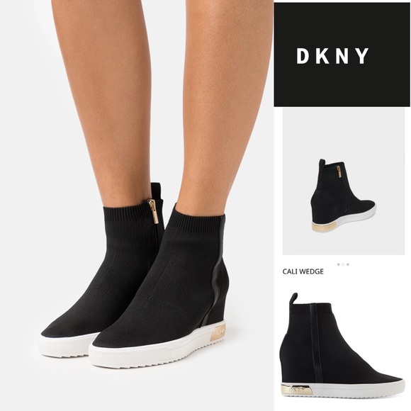dkny cali wedge sneaker
